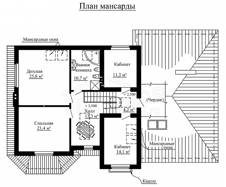 Остекление на плане этажа